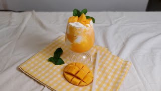 망고 요거트 스무디 mango yogurt smoothie 홈카페 레시피