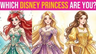 Which Disney Princess Matches Your Personality? ❄️⚔️📚✨🌊🧜‍♀️👑 Find Out Now! [Personality Test]