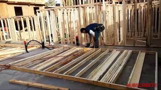 HOW TO FRAME A 2X4 WALL. FRAMING IN SURREY BC 2\\3