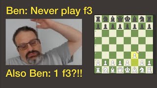 GM Ben Finegold Plays 1 f3!??