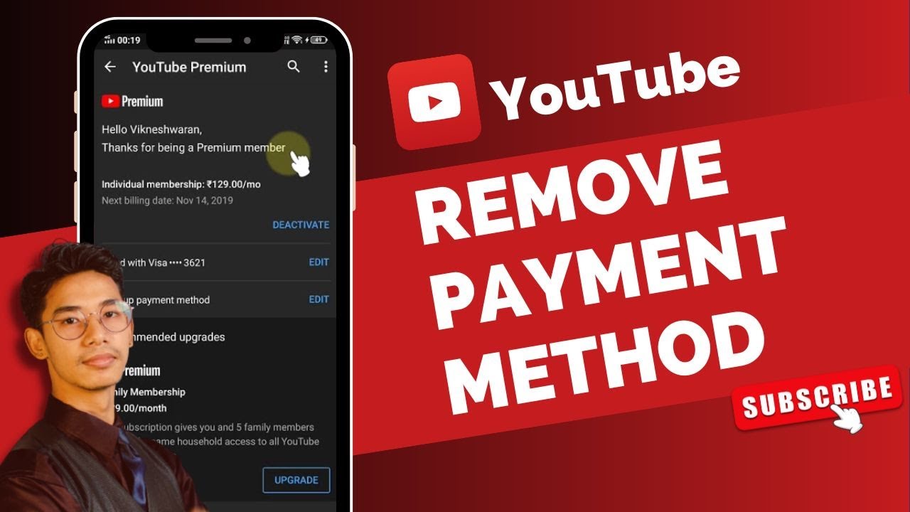 How To Remove Payment Method In Youtube Premium Youtube
