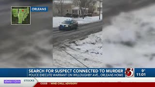 Search for St. Jay murder suspect leads to heavy police presence in Orleans