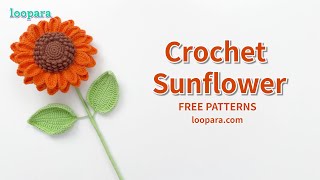 Crochet Sunflower Tutorial - Free Pattern