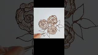 A beutiful Rose 🌹 mehandi design | Geeta mehndi and Rangoli are | #virakshort#viralvideo#art#henna