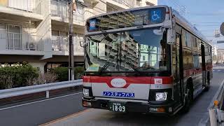 東急バス　川32系統小杉駅東口行き TA1917号車　鹿島田発車