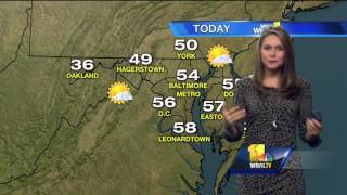Some clouds, cooler on Thursday