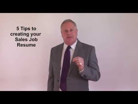 A Resume for a Job in Sales A Resume for a Job in Sales