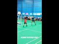 u15 badminton players unbelievable defence 🔥❤️ shorts