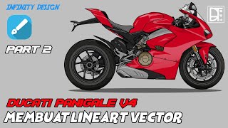 membuat vector motor Ducati Panigale V4 // part 2