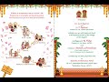 Vidya weds Anand - Reception: 19th Nov 2024 Time 7:00PM Wedding: 20th Nov 2024 Time 6:30AM