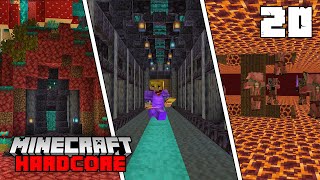 Minecraft Hardcore Let's Play - GOLD FARM & PIGLIN BARTERING FARM - Episode 20