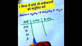 रासायनिक समीकरण को संतुलित करें //Balance chemical equations || rasaynik samikaran santulit karna