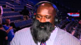 Shaq Tries to Look like James Harden!