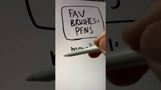 Favorite Pens and Brushes in Procreate