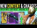 Destiny 2: BIG CONTENT UPDATES & NEW CHANGES! Arsenal RESET, New Patch, Boss Rotation (16 June)