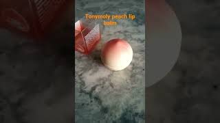 tonymoly peach lip balm #youtubeshorts