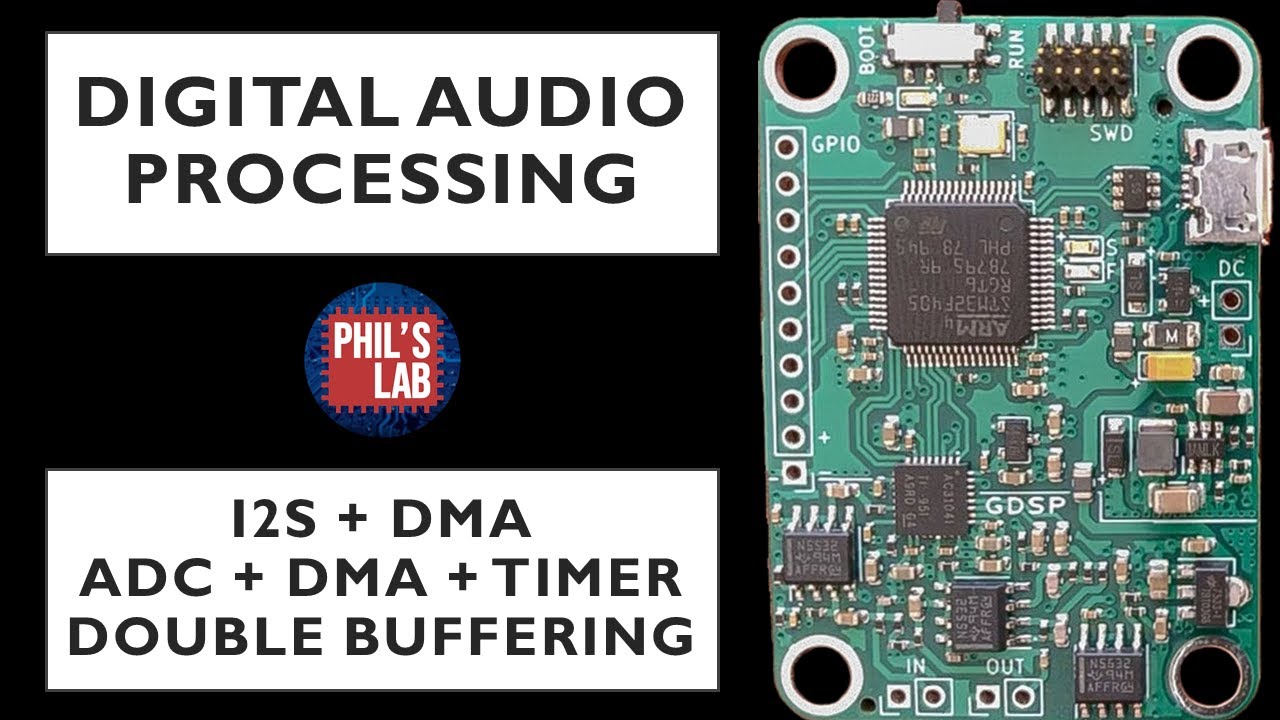 STM32 I2S ADC DMA & Double Buffering - Digital Audio Processing With ...