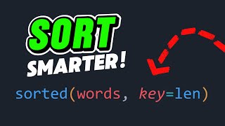 Don’t Just Sort in Python – Sort Smarter! 🔥 key=len & Lambda Tips