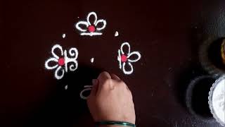 उद्या काढा श्रावणाच्या शुक्रवारी विशेष रांगोळी , shravan Friday rangoli,easy Monday kolam trendy