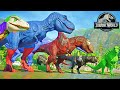 Spiderman Megaladon T-REX Gen 2 with Super Heroes Mods in Jurassic World Evolution Dinosaurs Fight!