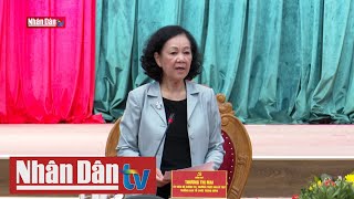 Thường trực Ban Bí thư Trương Thị Mai làm việc tại tỉnh Bình Định