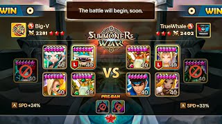 TRUEWHALE vs BIGV. SWC2021 Americas Cup Semifinal in Summoners War