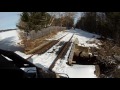 A very close call on the Hobo Railroad Trail