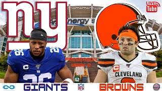 New York Giants vs Cleveland Browns: Preseason Week 2: Live NFL Game