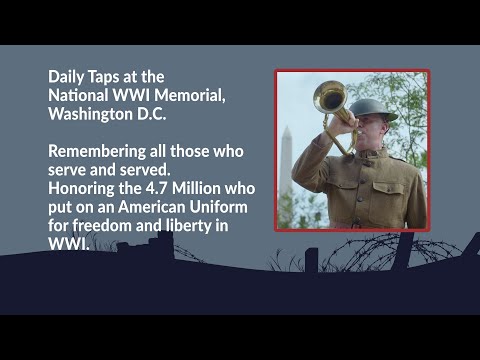 Monday 01/29/2024, Daily Taps at the National WWI Memorial, Washington, D.C.