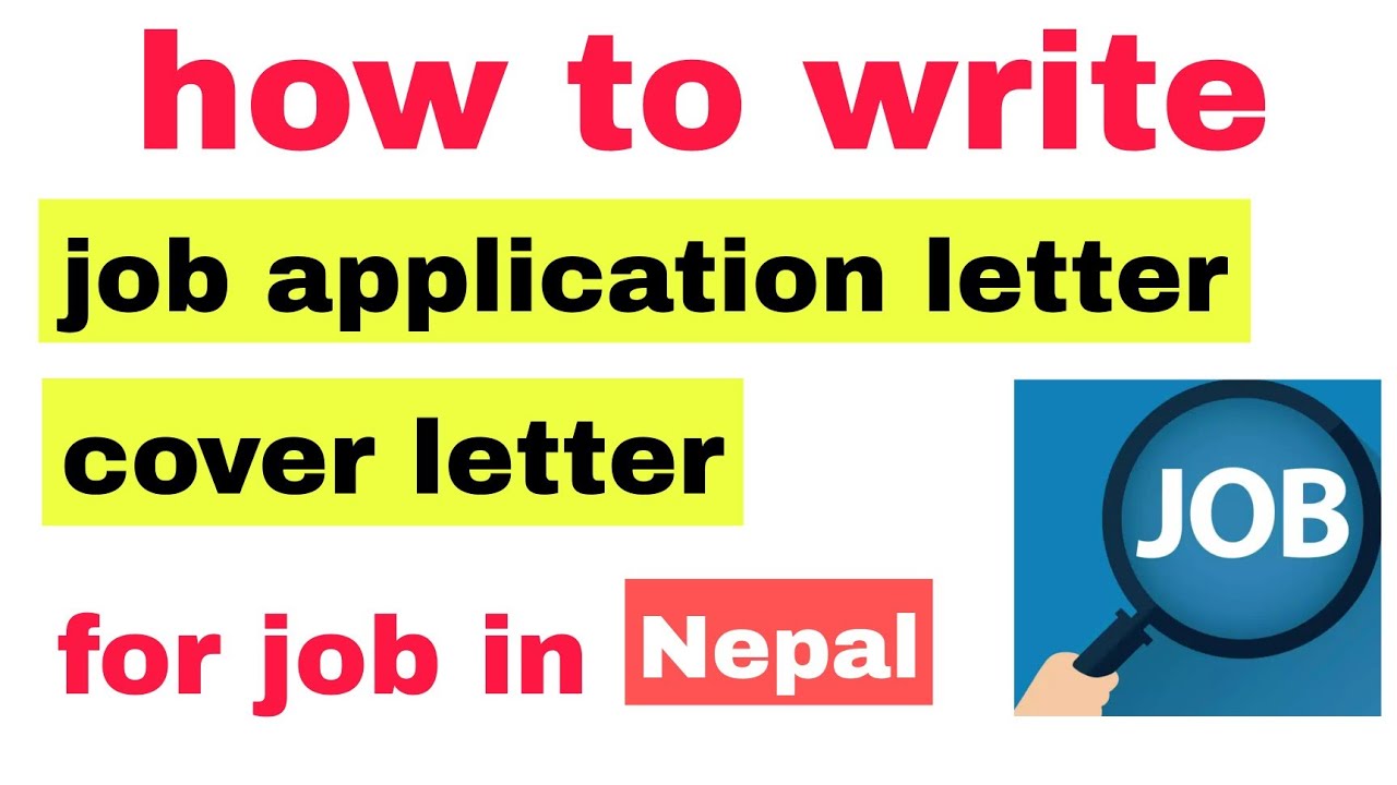 How To Write Job Application Letter In English | Cover Letter For Job ...