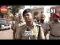 flag march by security forces after an explosion near golden temple in amritsar punjab