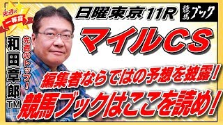 【競馬ブック】和田章郎ＴＭの推奨馬（マイルチャンピオンシップ・日曜東京11Ｒオーロカップ 2019年11月17日）