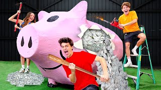 Break The GIANT Piggy Bank, Win $10,000!