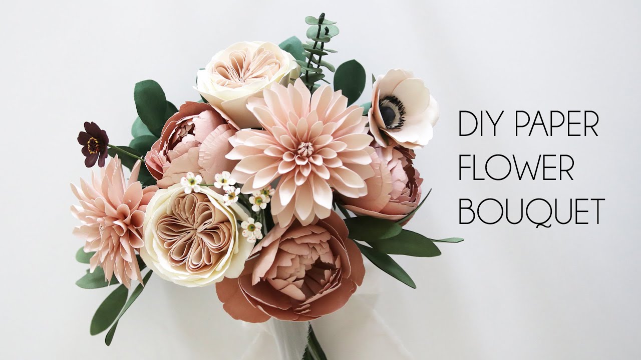 How To Make Paper Flower Bouquet Tutorial Easy Step By Step At Thomas