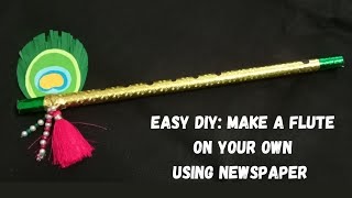 How to make a flute from newspaper | DIY | Handmade