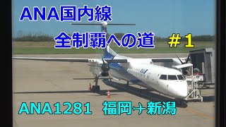 ANA国内線完乗の旅1　ANA1281　福岡⇒新潟