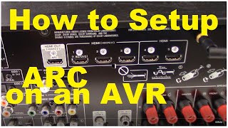 how to setup arc on avr home theater