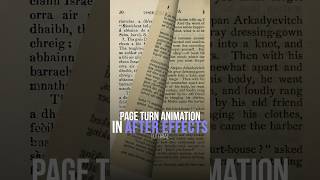 Page Turn Animation After Effects Tutorial