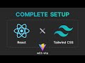 Quickly setup Tailwind CSS with React.