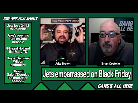 Jets Embarrass Themselves in Black Friday Blowout Ep. 166 Gang's All Here Podcast