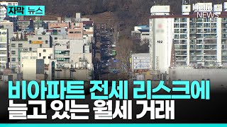 비아파트 전세 리스크에 늘고 있는 월세 거래ㅣ#자막뉴스 #헬로tv뉴스