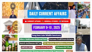 GKToday Current Affairs 🎯 9-10 February, 2025