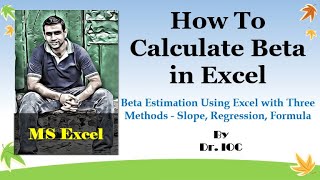 How to Calculate Beta in Excel | Using Three Methods - Slope, Regression, Formula | By DIO