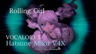 [60fpsFull1080p] Rolling Girl - Hatsune Miku V4X【VOCALOID 5】