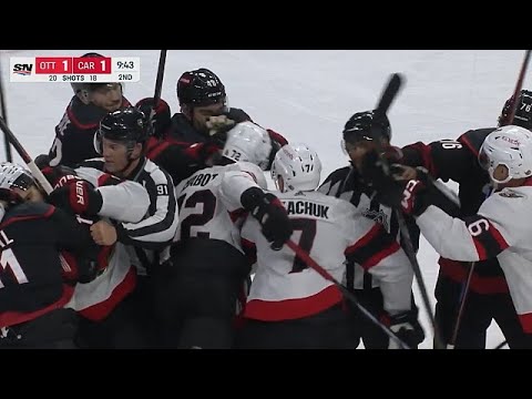 Ottawa Senators Vs Carolina Hurricanes Scrum - YouTube