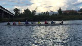 Everett rowing LTR June 16 2016 Snohomish River