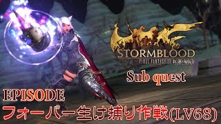 【FF14 紅蓮の解放者】フォーパー生け捕り作戦(LV68)【サブクエスト】