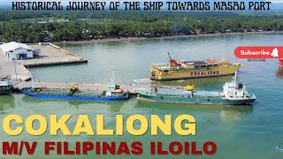 [4k] Cokaliong M/V Filipinas Iloilo Arrival at Butuan(Masao Port): Aerial Drone in Butuan #22