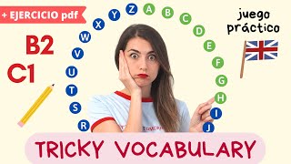 VOCABULARIO B2-C1 Inglés - Juego para aprender con ejercicio y ejemplos