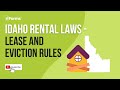 Idaho Rental Laws Lease and Eviction Rules